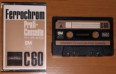 Kaufen Grundig Ferrochrom Profi-Cassette C60 Musikkassetten - Bespielte Leerkassetten • 20€