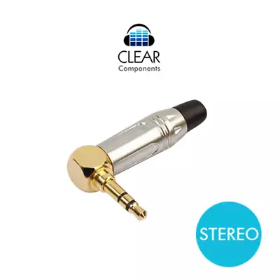 Kaufen MINI WINKEL KLINKENSTECKER 3,5mm STEREO LÖTEN SILBER ALU PLUG JACK HIFI STUDIO • 4.19€