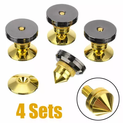 Kaufen 4 Kit M6 Lautsprecher Hifi Isolation Spikes Kegel Füßen Stehen Pad Standfuß • 14.79€