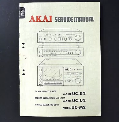 Kaufen Original AKAI UC-K2, UC-U2, UC-M2 Hifi-Components Service Manual / Anleitung S9 • 19.50€