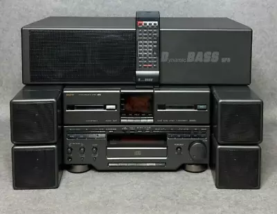 Kaufen Sanyo DC-SF5 Stereo CD Kassette Anlage Kompakt System Musik Lautsprecher DC SF 5 • 299€