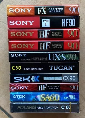 Kaufen 10x Audio Kassetten: Sony SK TDK Tucan Polaris Audio Cassette Tape - Neu & OVP • 39.95€