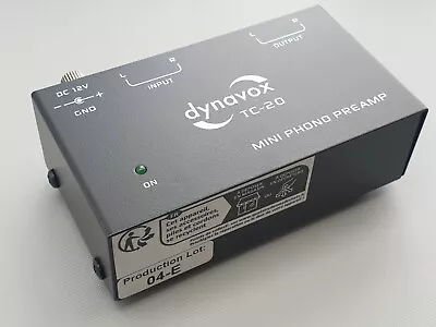 Kaufen Dynavox TC-20 Phono Vorverstärker Plattenspieler Mit MM Abtast • 20€