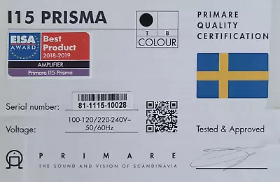 Kaufen Primare I 15 Prisma  - 100 Stunden Gelaufen, Wie Neu! Inkl. Cardas Parsec Netzka • 899€