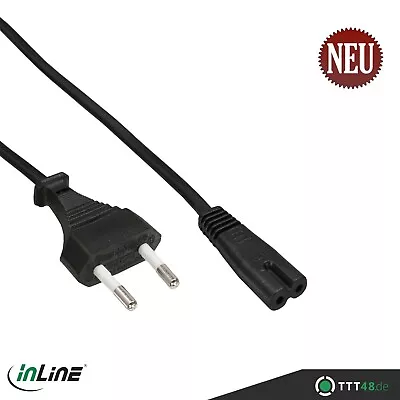 Kaufen InLine® Netzkabel  Netzstecker Auf Euro 8 C7 Stecker  5m • 11.69€