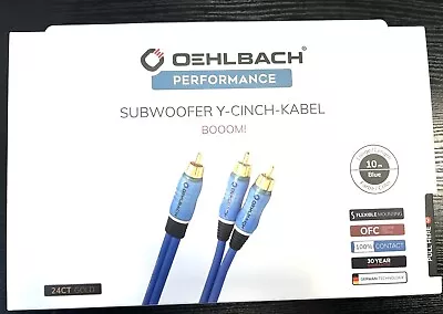 Kaufen Oehlbach SUBWOOFER Y- CHINCH KABEL BOOOM 10 Meter • 35€