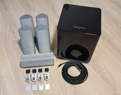 Kaufen Harman Kardon HKTS 11 5.1 Silber + Wandhalter + Subwoofer 200SUB/230 Schwarz • 190€