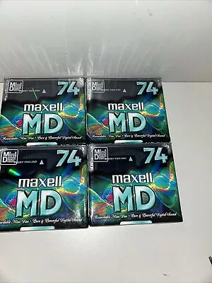 Kaufen 4x Maxell MD 74 Neu Mini-Disk Neu/OVP MD-74X Händler Mit Rechnung • 30€