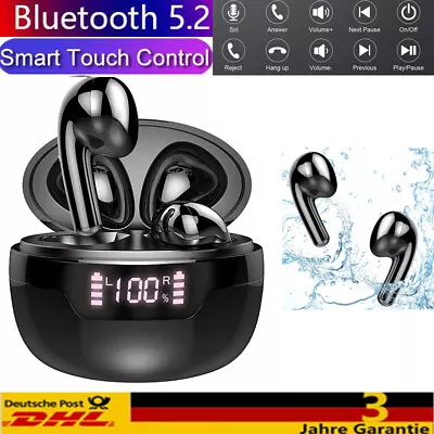 Kaufen TWS Bluetooth 5.2 Kopfhörer Parrador Kabellos In-Ear Headset Stereo Bass Ladebox • 11.99€