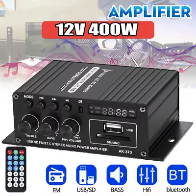 Kaufen Hi-Fi Stereo Bluetooth Power Amplifier Audio Booster 400W Verstärker Amplifier • 20.94€