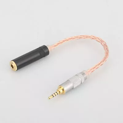 Kaufen 4Core OCC Versilbert Walzdraht Kopfhörer Verlängerungskabel AUX Kabel Cable • 13.57€