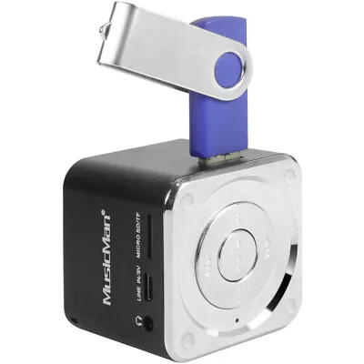 Kaufen Mini Lautsprecher Technaxx MusicMan Mini AUX, SD, USB Schwarz • 21.04€