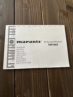 Kaufen Marantz AV Surround Receiver NR1603 Erste Schritte Anleitung • 17€