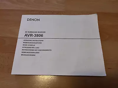 Kaufen Denon AVR-3806 Handbuch • 12€