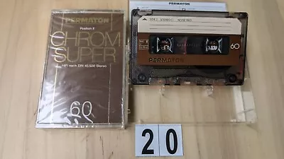 Kaufen 2 X Neu Permaton Chrom Super 60 MC Audiokassetten Type II, 1978 RAR Selten • 12.50€