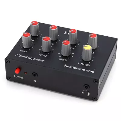 Kaufen 7 Band Digital Equalizer 3.5mm Jack Dual Channel Stereo Audio Equalizer DC5V-12V • 30.57€