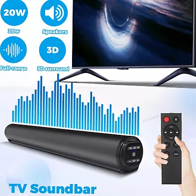 Kaufen Bluetooth Soundbar Mit Fernbedienung Subwoofer TV Heimkino System Lautsprecher • 34.98€