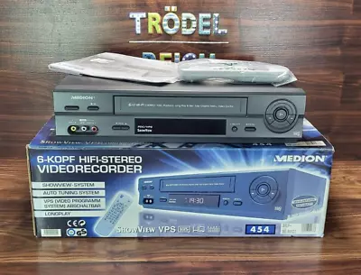 Kaufen MEDION MD 42277 HiFi 6 Kopf VHS Videorecorder Videorekorder *Gerantie* #770 • 219.98€