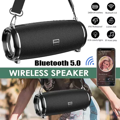 Kaufen Bluetooth 5.0 Lautsprecher 10W Tragbarer Wireless  HiFi Stereo-Subwoofer TWS RGB • 25.59€