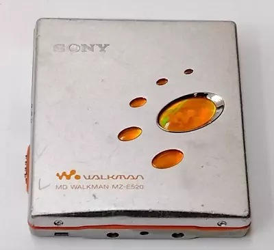 Kaufen SONY MD Walkman Minidisc-Player MZ-E520 MDLP Silber/orange • 83.19€