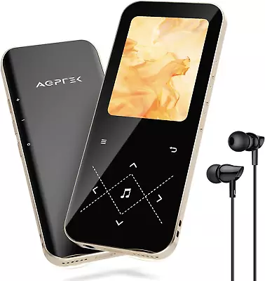 Kaufen AGPTEK MP3 Player Bluetooth 5.3, 32GB Hifi Sound Musikplayer Mit 2,4 Zoll TFT Fa • 63.99€