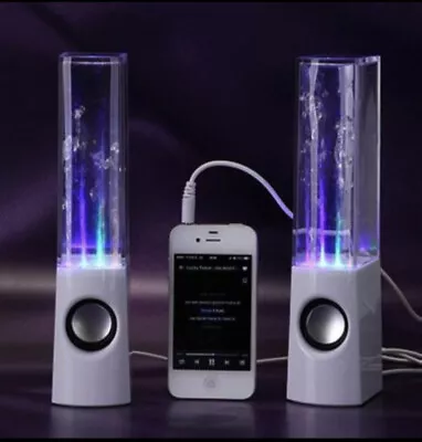 Kaufen Kabelloser Tanzendes Wasser Lautsprecher LED Licht Brunnen Lautsprecher-Heim Party • 53.36€