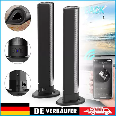 Kaufen Bluetooth5.3 Soundbar 2-in-1 Subwoofer Lautsprecher 3D Surround TV Heimkino NEU • 49.98€