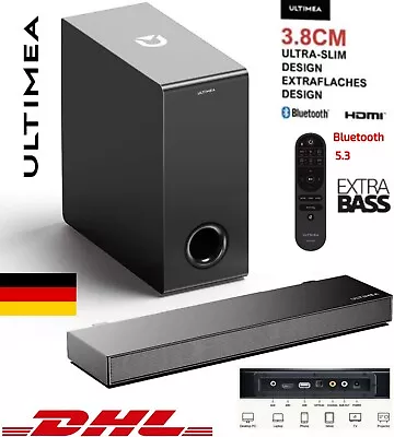 Kaufen Ultimea Soundbar Für TV Wireless Subwoofer 2.1 Nova S40 Bluetooth 5.3 HDMI USB • 77.99€