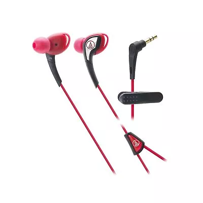 Kaufen Audio-Technica ATH-SPORT2RD In Ear Headphones Black And Pink ATH-SPORT2RD • 26.65€