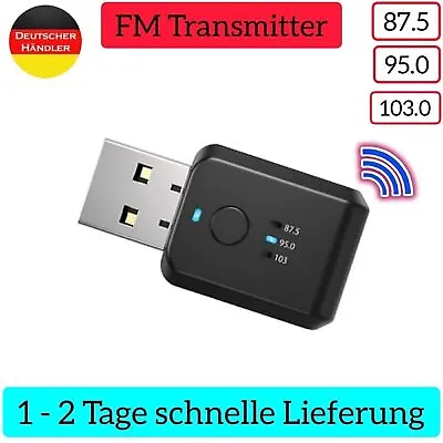 Kaufen Bluetooth 5.1 Empfänger Adapter FM Transmitter USB Auto Kfz Radio Audio Adapter • 6.58€