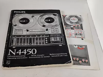 Kaufen Authentic Philips N4450 Reel To Reel Recorder Instruction Manual, No Copy • 24.99€