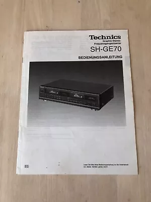 Kaufen Technics SH-GE70 Stereo Grafik Equalizer Bedienungsanleitung , Deutch, Italiano • 10€