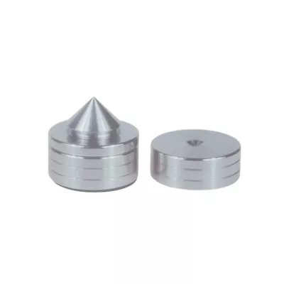 Kaufen 4Set Edelstahl HiFi Lautsprecher Plattenspieler Isolation Stand Füße Pad • 30.17€