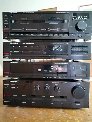 Kaufen GRUNDIG - HiFi Stereo Kompakt Anlage - 4 Elemente Amplifier/CD/ Tuner/2Kassette  • 175€