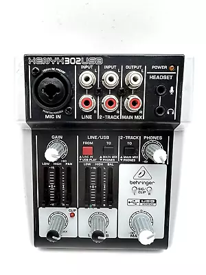Kaufen Behringer XENYX 302USB Mischpult Mixer Mischer Dj Equipment Audio XENYX 302 USB • 44€