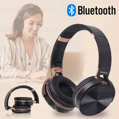 Kaufen Bluetooth 5.1 Kopfhörer Over-Ear Headset Stereo Headphone HiFi Kabellos Ohrhörer • 14.90€