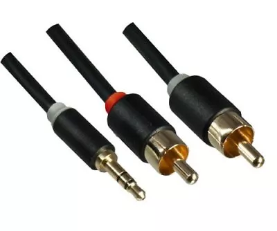 Kaufen DINIC Audio-Kabel 3,5mm St. Auf 2x Cinch St., Monaco Range, Schwarz, 10m • 8.61€