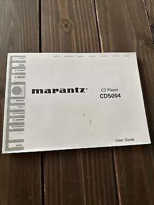 Kaufen Marantz CD5004 CD Player User Guide • 22€