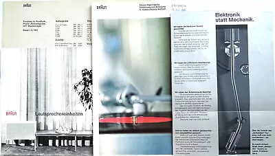 Kaufen Braun Katalog  HiFi 5. Auflage,1965;Lautsprechereinheiten,Plattenspieler 70er J. • 40€