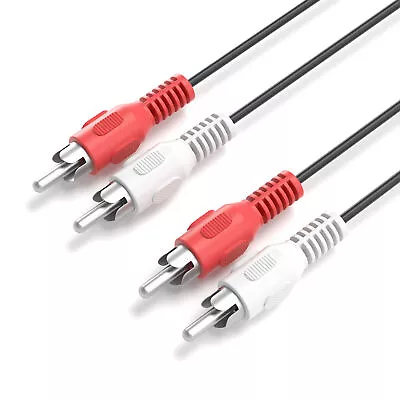 Kaufen Cinch Audio Kabel 2 Cinch Stecker Auf 2 Cinch Stecker RCA Stereo Kabel Hifi • 16.99€