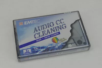 Kaufen EMTEC AUDIO CC Head MC Reinigungskassette Kassette Cleaning Cassette Tape NEU!! • 12.99€