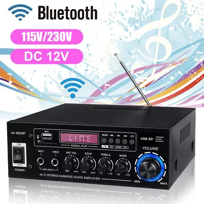 Kaufen HiFi Verstärker Bluetooth 3000W Party Musik Equipment AUX Anlage Stereo Audio • 29.99€