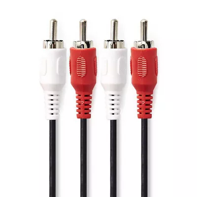 Kaufen Cinch Kabel 5m Stecker Auf Stecker RCA Audio Stereo Hifi Chinch Cinchkabel • 5.49€