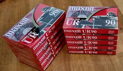 Kaufen 10x Maxell UR 90 Tape Leer Kassette Neu OVP MC Audio  • 29€