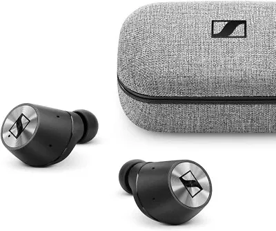 Kaufen Sennheiser Momentum True Wireless Bluetooth Kopfhörer Schwarz Chrom In-Ear NEU • 99.99€
