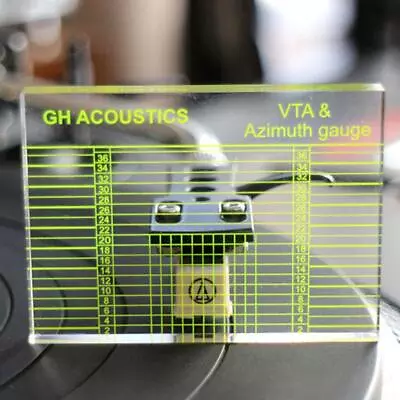 Kaufen Phono Tonarm Azimut Lineal VTA Patrone Mess Acryl Vinyl Q4P6 Plattenspieler HOT • 3.17€