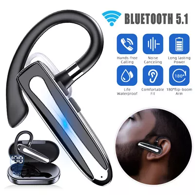 Kaufen Bluetooth 5.1 Kopfhörer Stereo In-Ear Ohrhörer Einzel IPX7 Headset Wasserdicht • 17.28€