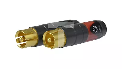 Kaufen NEUTRIK RCA Cinch HQ Stecker Für Kabel Bis 7,3mm, Vergoldet Schwarz NF2C /T2DE • 54.71€