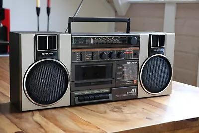 Kaufen 1980 Boombox Sharp GF-A1 *Perfekter Zustand* *Voll überarbeitet* *Neue Teile*  • 149€