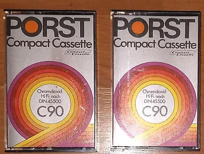 Kaufen Porst Compact Cassette C90 Chromdioxid Musikkassetten - Bespielte Leerkassetten • 8€
